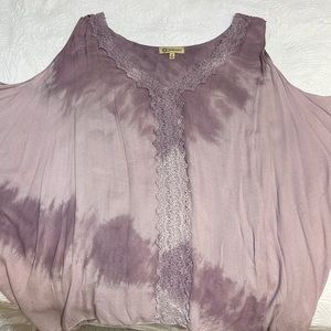 Ladies Democracy Layered, cold shoulder top